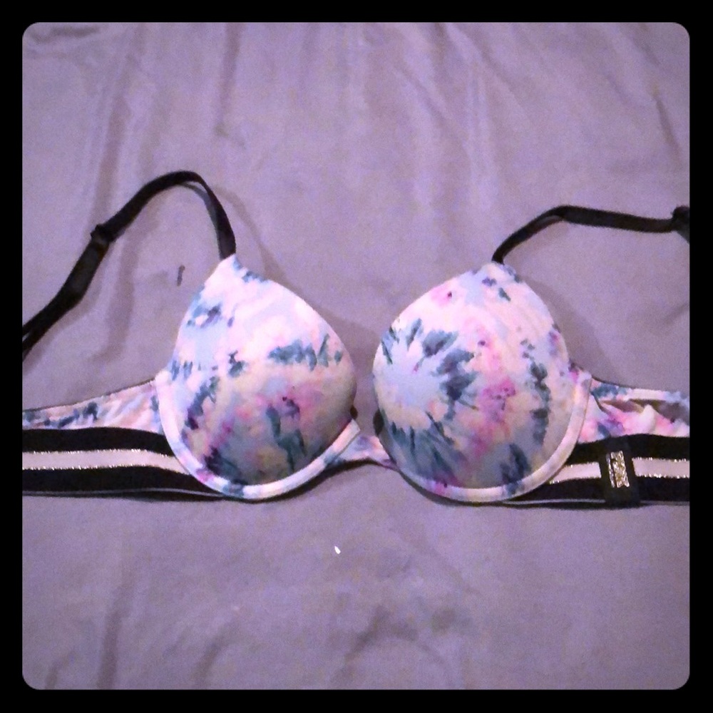 32B Pink tie dye wear everywhere push up bra